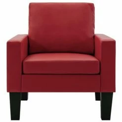 VidaXL Ensemble de canapés 2 pcs Rouge Similicuir -Canapés Soldes 2022 image 6 3056664