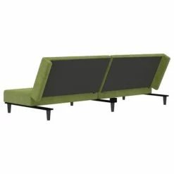 VidaXL Canapé-lit à 2 places avec repose-pied Vert clair Velours 11 VidaXL Canapé-lit à 2 places avec repose-pied Vert clair Velours -Canapés Soldes 2022 image 6 3080493