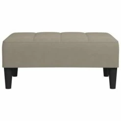 VidaXL Canapé-lit 2 places et deux oreillers et repose-pied Gris clair -Canapés Soldes 2022 image 6 3080635