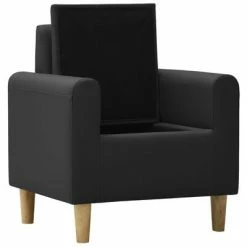 VidaXL Canapé pour enfants Noir Similicuir -Canapés Soldes 2022 image 6 325500