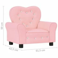 VidaXL Canapé pour enfants Rose Similicuir -Canapés Soldes 2022 image 6 325523