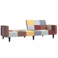 VidaXL Canapé-lit à 2 places Tissu -Canapés Soldes 2022 image 6 337476