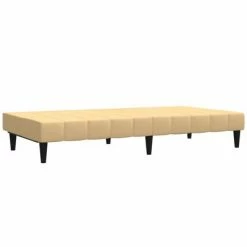 VidaXL Canapé-lit à 2 places Crème Tissu microfibre 11 VidaXL Canapé-lit à 2 places Crème Tissu microfibre -Canapés Soldes 2022 image 6 340664