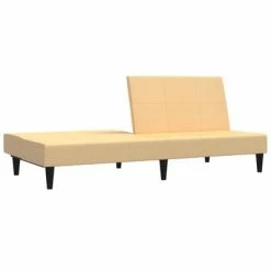 VidaXL Canapé-lit à 2 places Crème Tissu microfibre 11 VidaXL Canapé-lit à 2 places Crème Tissu microfibre -Canapés Soldes 2022 image 6 340676