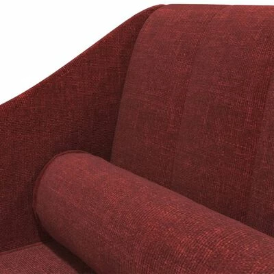 VidaXL Canapé-lit à 2 places Rouge bordeaux Tissu 6 VidaXL Canapé-lit à 2 places Rouge bordeaux Tissu – Image 6