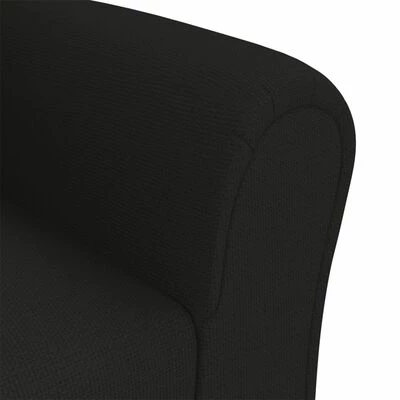 VidaXL Canapé pour enfants Noir Tissu 6 VidaXL Canapé pour enfants Noir Tissu – Image 6